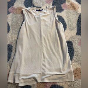 Apartment nine size medium white tank top with built-in underneath tank top